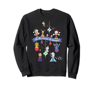 Disney 100th Anniversary Christmas Holidays 'Tis the Season To Sparkle Sweatshirt