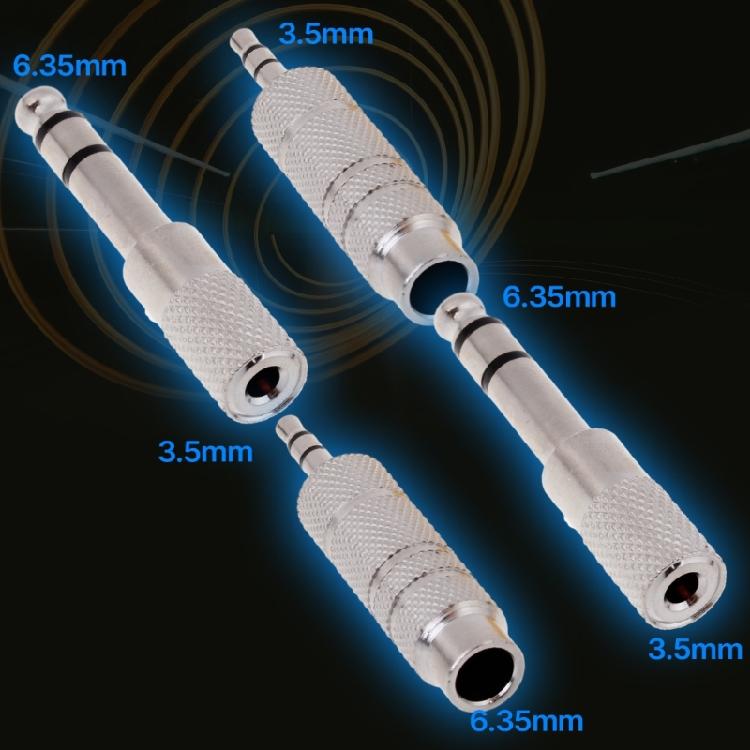 Headphone Adapter 6.35mm (1/4 Inch) Male to 3.5mm (1/8 Inch) Female Converter