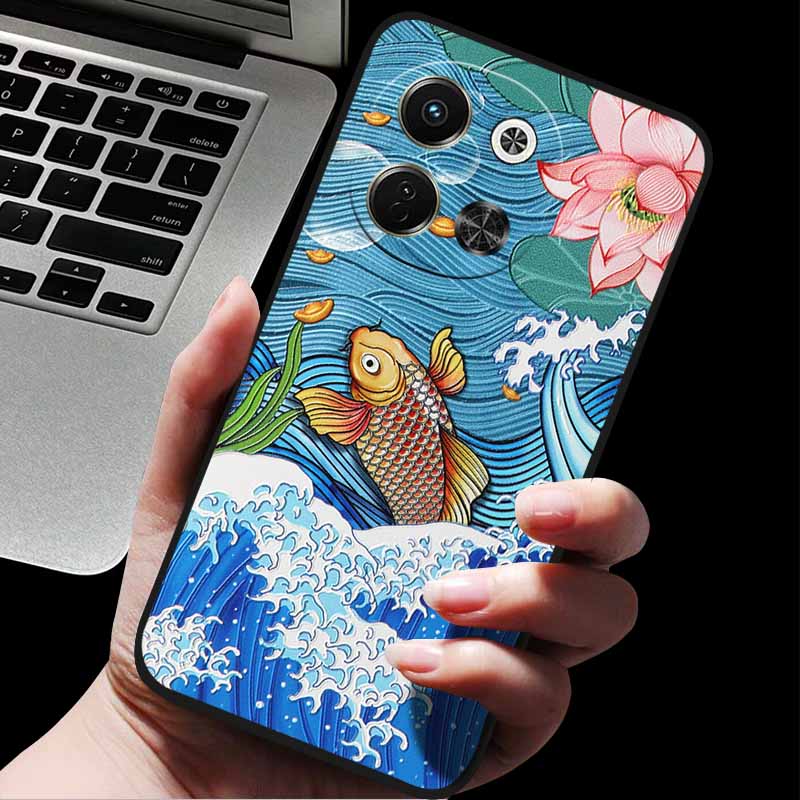 Prägung Hülle Für Tecno Spark 30 5G/ Spark 30 Pro 4G 3D Relief Prägung Retro Silikon Rückabdeckung Für Spark30 5G Weiche Hülle 30Pro 4G