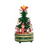 Weihnachtsbaum Spieluhr, Holzspieluhr Weihnachtsbaum mit Anhänger-Schmuck Weihnachten