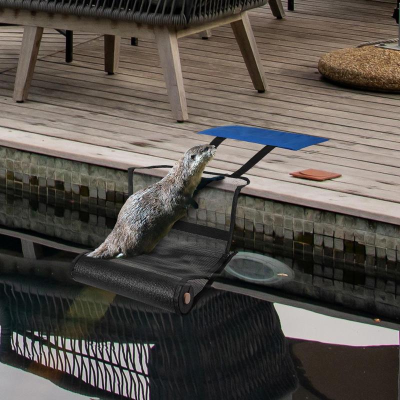 Animal Saving Escape Ramp Oxford Fabric Mesh Blue Critter Saver Multi-purpose Swimming Pool Floating Animal Saver
