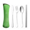 ZISIZ Portable Stainless Steel Cutlery Set