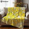Lemon Slices Lightweight Microfiber Soft Christmas Fleece Blanket Warm Cozy Throw for Bed Sofa Office Travel All Season