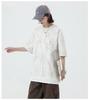 Kunhai Pengyun Men's Trendy Fake Two-Piece Summer T-Shirt with Personality Print