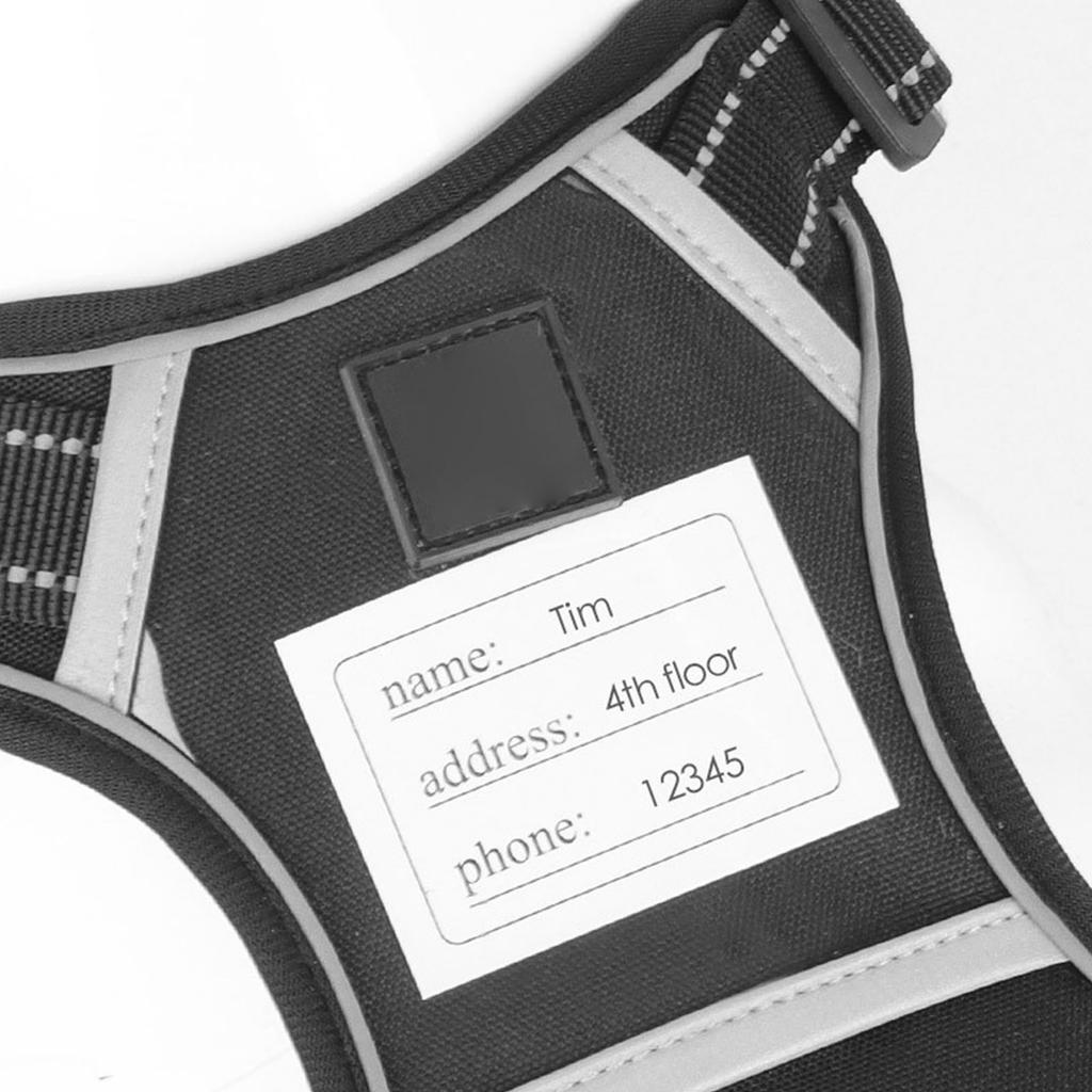 Dog Harness Nameplate Vest Adjustable Training Vest Pet Strong Training Walking Swimming Hiking Nameplate
