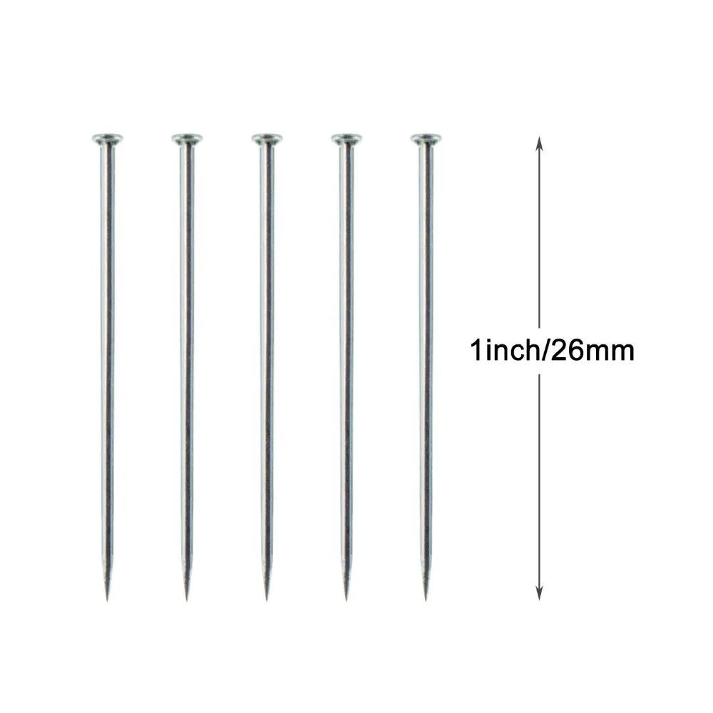 Stainless Steel Dressmaker Straight Quilting Pins Fine Satin Ball Head Pins 26mm for Jewelry Making DIY Sewing Tools