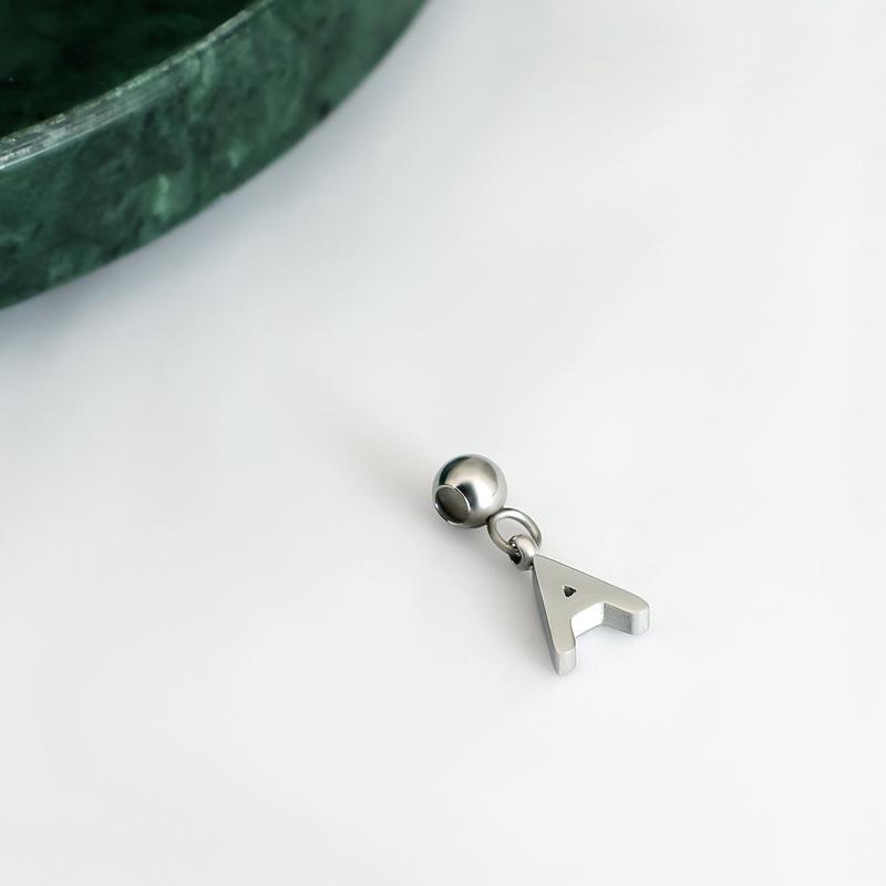 DIY Sliding Chain Alphabet Number Pendant Necklace Personalized Jewelry