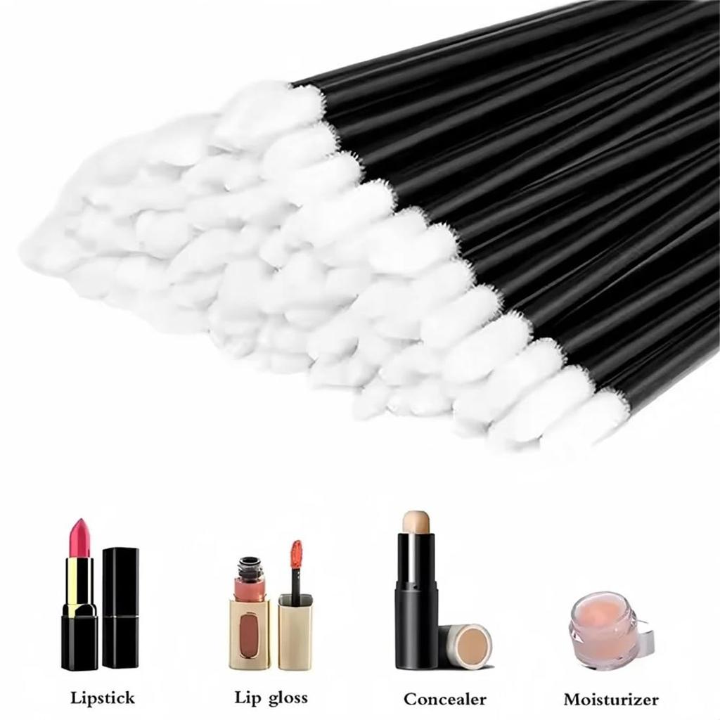 Lip Brush Wands Disposable Lip Gloss Lipstick Applicators Makeup Brushes Cosmetic Beauty Tool Kits 50pcs