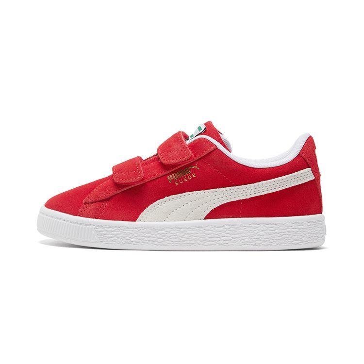 Puma Classic Xxi Casual Low-Top Kids Sneakers Kids Sneakers White Red 380563-02