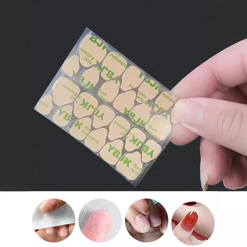 Doppelseitiges Klebeband Klebeaufkleber für künstliche Nägel Superklebend Wasserdicht Atmungsaktiv Transparentes Gelee-Klebeband