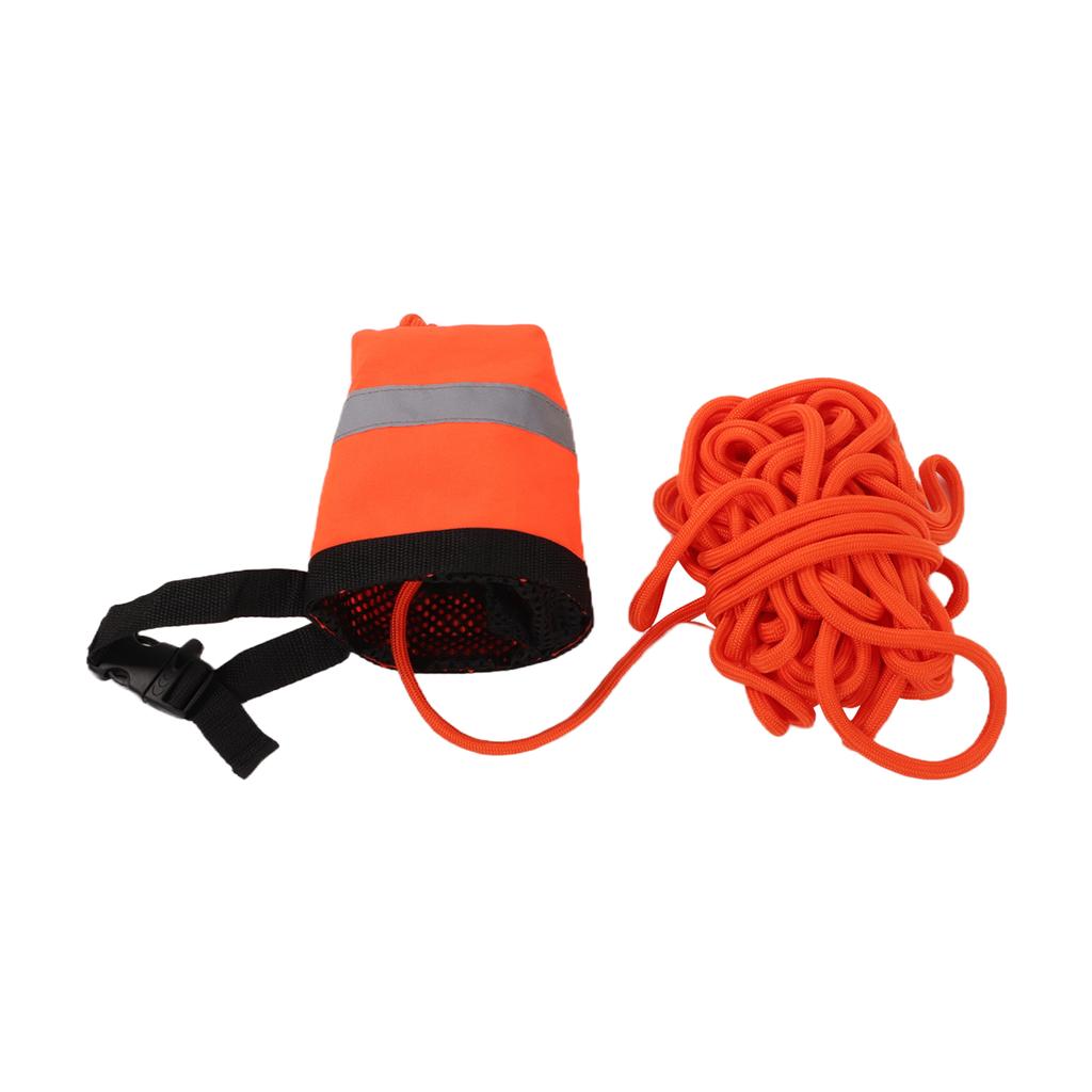 Throw Rope Bag Life Saving Reflective Rope Water Floating Bag Saving Equipment for Water Sports Rescuing