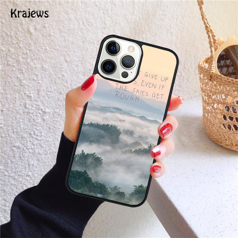 Mlha mlhavé hory Coque Měkký Kryt na Telefon Pro iPhone 14 XR X XS Max 5S 6S 7 8 Plus SE 2020 11 12 13 Pro Max Mini Kryt na Telefon