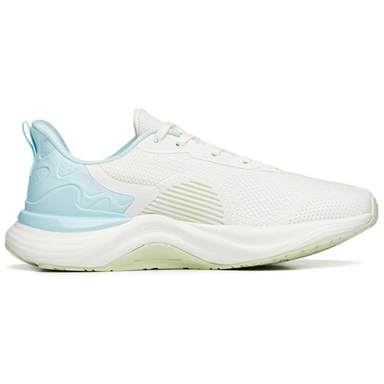 New Anta 2.5 Cushioned Wear Resistant Breathable Lightweight Low Top Running Shoes Women's White Green Blue 122235582-4