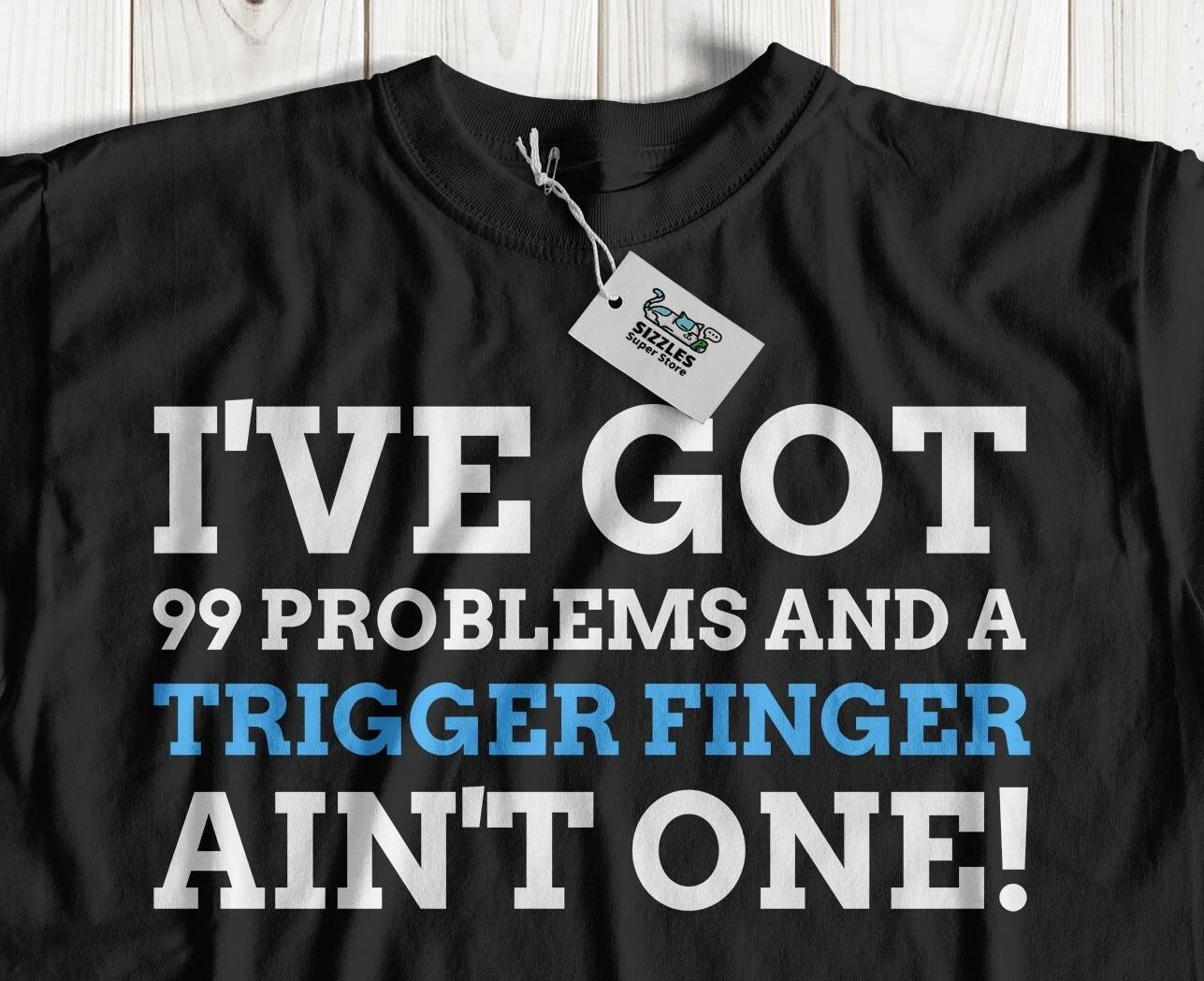 Unisex Funny Trigger Finger T-Shirt Stenosing Tenosynovitis Gifts 2XL