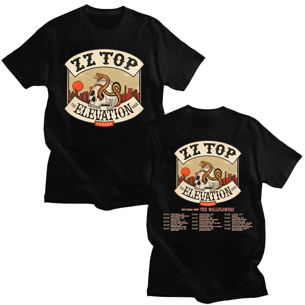 

ZZ Top The Elevation Topur 2025 Tshirts Men s Unisex Rock Fashion T-shirt High Quality Cotton New Design Tees Clothes Casual Top 4XL