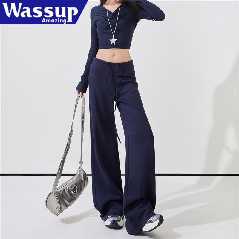 WASSUP FANTASTISCHE Damen Low-Rise Bootcut Freizeithosen