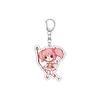 55MM Anime Puella Magi Madok Keychain Kaname Madoka/Akemi Homura/Miki Sayaka Key Chain Acrylic Model Plate Christmas Gifts