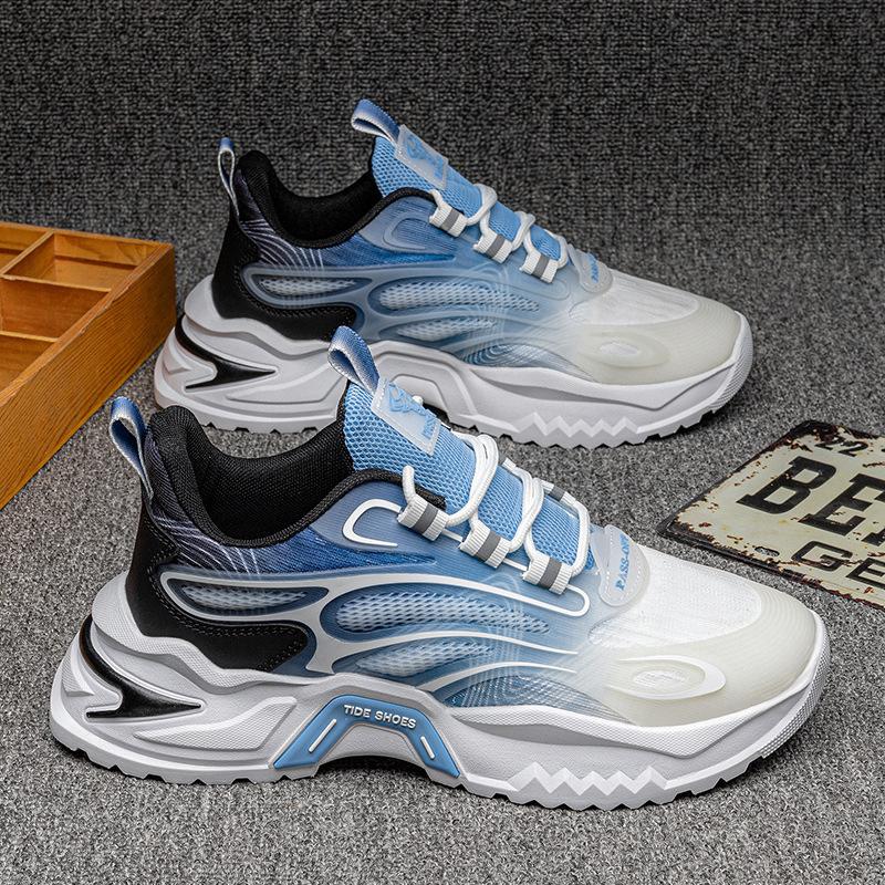 2025 Thick-soled Low-top New Trend Heightening Shoes 2025 Mesh Sports Lightweight Men's Shoes Casual Shoes