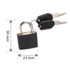 Small Mini High-Quality Strong Steel Padlock for Travel Suitcase Luggage Schoolbag - Anti-Theft Security Lock with 2 Keys