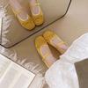 Summer Versatile Retro Bow Mary French Rare Shoes 2025 New with Skirt Shallow Mouth Single Shoes Ballet Shoes