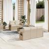 VidaXL Garden Lounge Set with Cushions 6 Pcs, Patio Sofas, Furniture Set, Outdoor Terrace Furniture, Beige 3252235