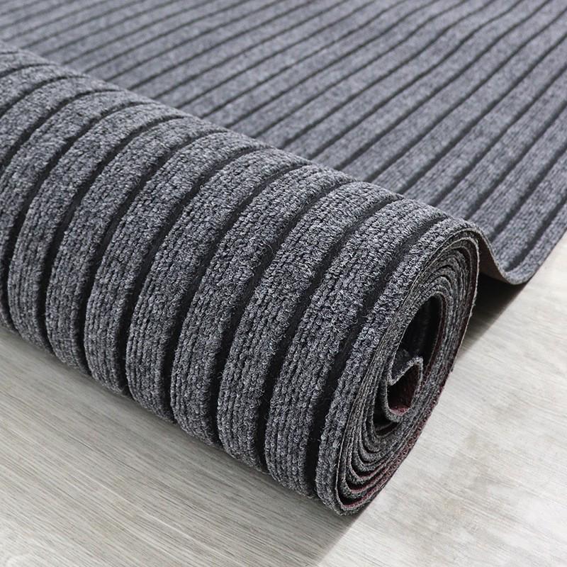 Premium PVC Backing Striped Non-Slip Water-Absorbent Floor Mat for Kitchen, Bathroom, Balcony, and Entrance.