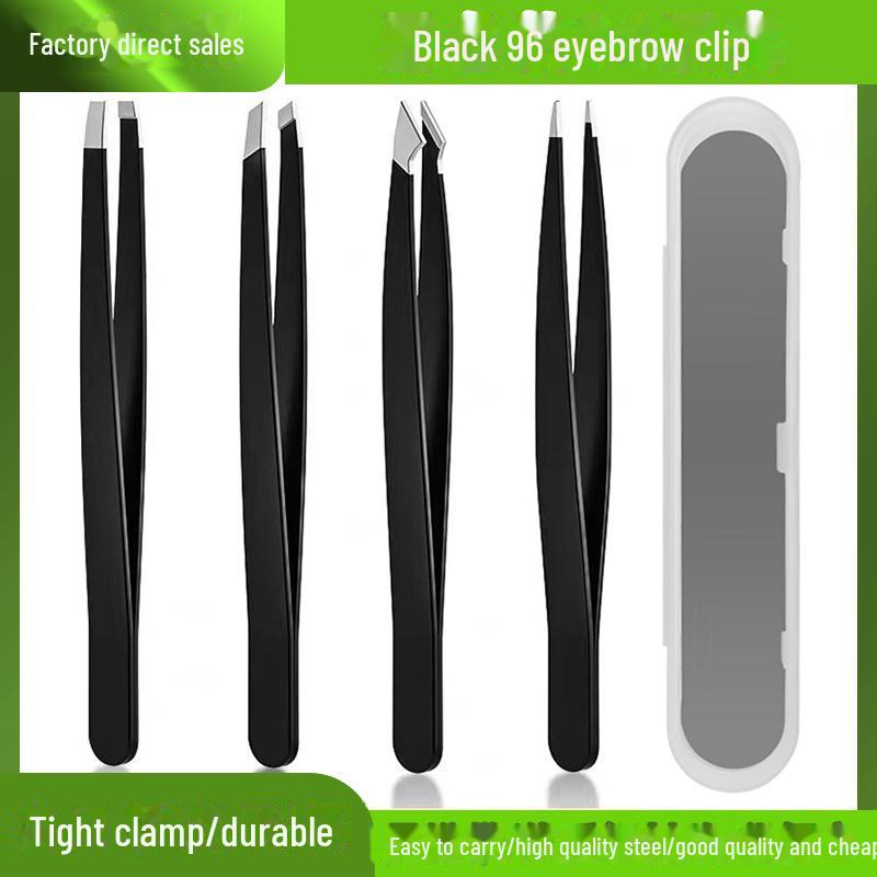 Pince à épiler de précision 96 pièces pour sourcils, barbe, cils et épilation - Outil unisexe