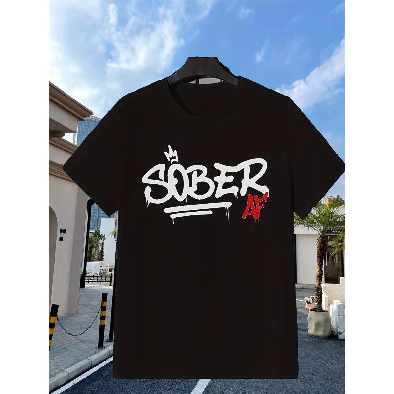 

Soft & Breathable Crew Neck Men s Tee for Casual Wear Short Sleeve Lightweight Fabric Good Christmas Gift Arhletic T-shirt, Y2K T-shirt, PLUS SIZE S чёрный