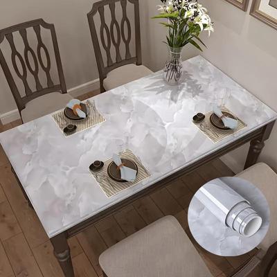 Waterproof Self-Adhesive Wallpaper Gray Marble Peel Stick Removable Contact Paper 1 Roll for Kitchen Bedroom Living Room Dormitory