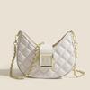 Elegant Niche Quilted Rhombus Shoulder Bag Luxury Texture Ladies Versatile Chain Underarm Crossbody Daily Handbag