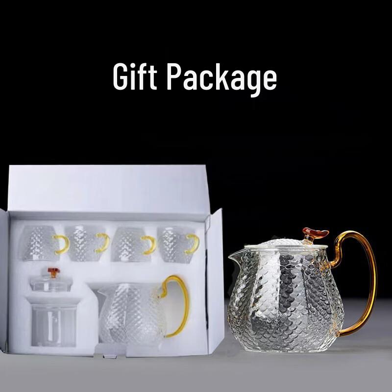 Tao Zhider Dragon Scale Heat-Resistant Glass Teapot Set