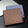 Minimalist Denim Style Foldable Wallet for Men and Women ID Card Holder Coin Purse