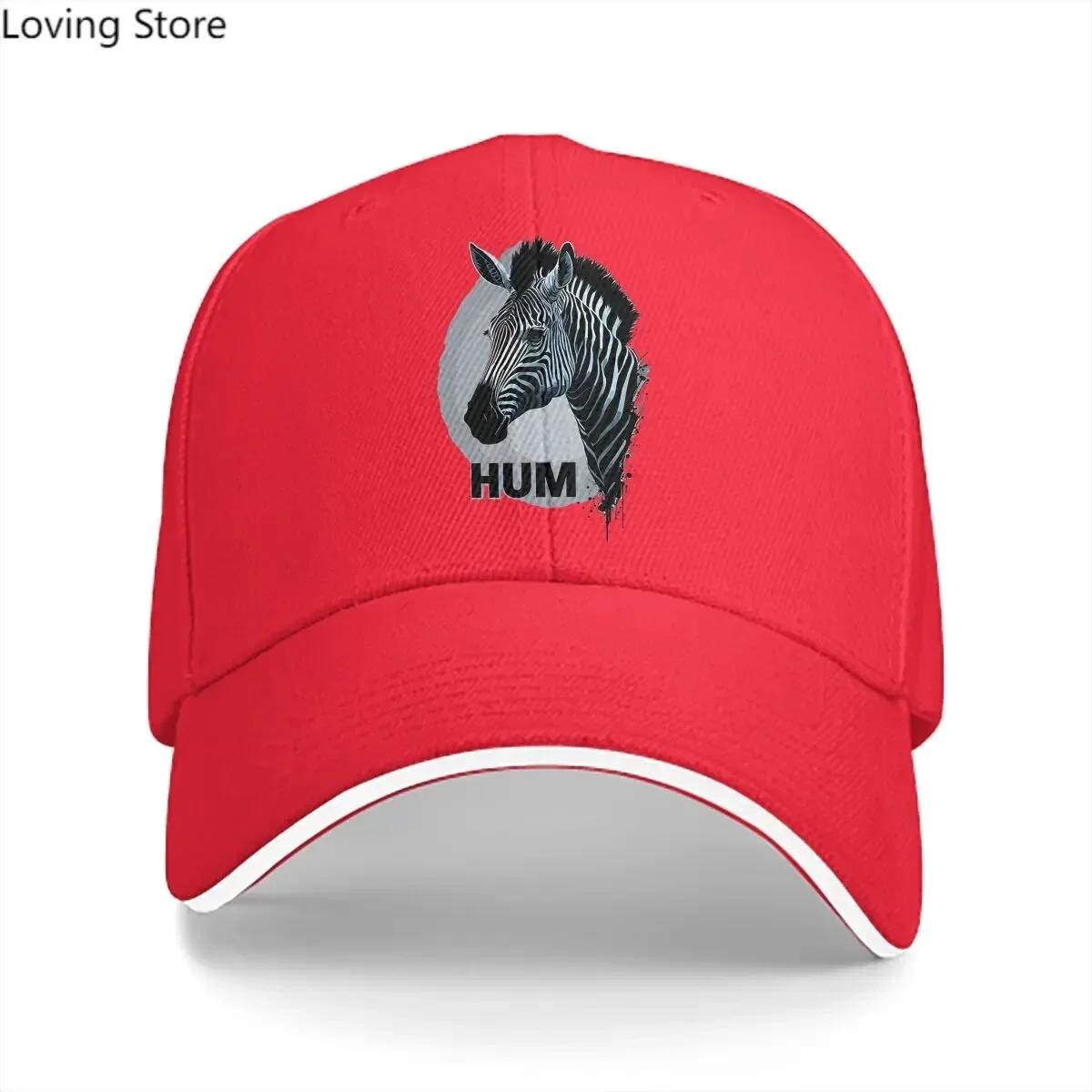 Hum , Baseball Cap Men Hats Women Visor Protection Snapback Zebra Animal Caps One Size