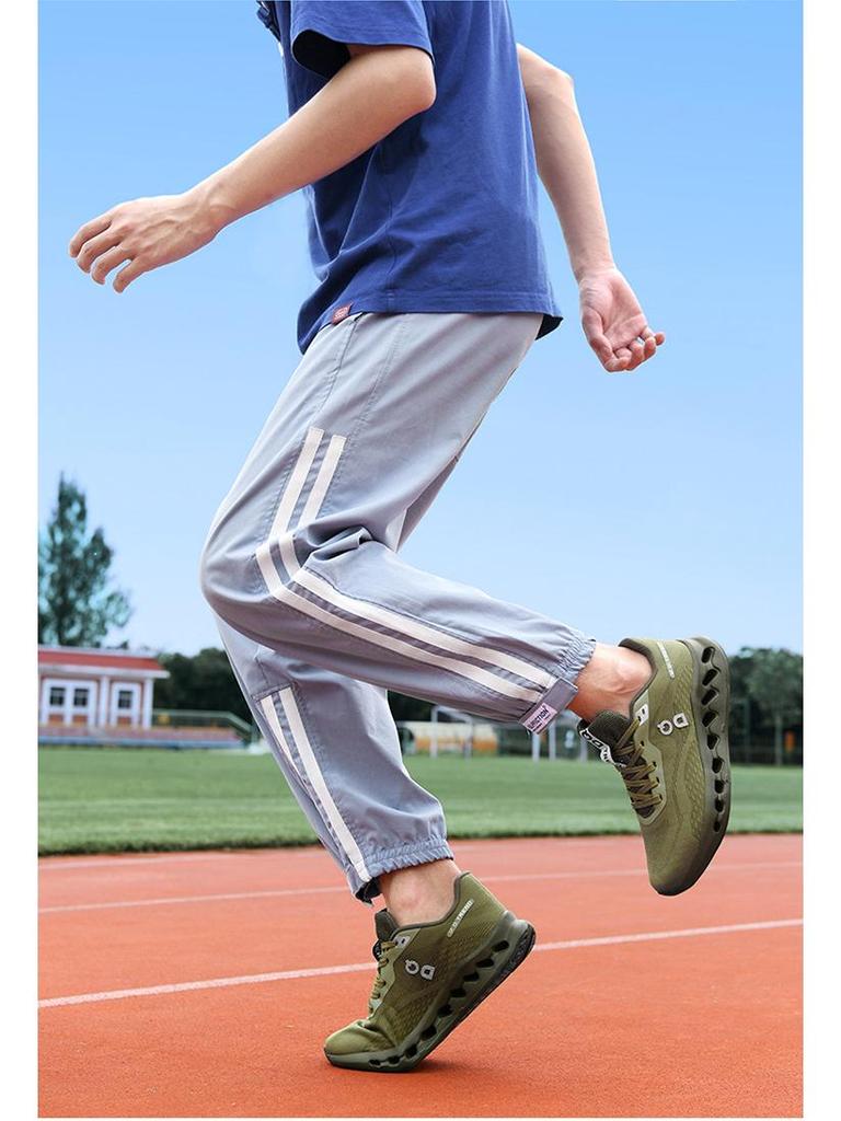 Spring New Arrivals: Lightweight Flyknit Running Shoes with Thick Sole & Shock Absorption