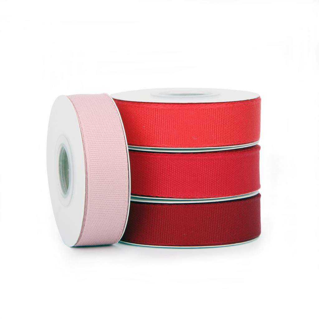 5/8 Inch Eco-Friendly Poly-Cotton Ribbon Recycled Biodegradable Ribbons for Gift Wrapping and Shopping Bag