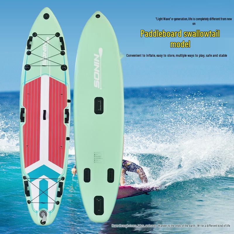 Double Layer Inflatable Stand-Up Paddleboard for Adults - Thickened for Fishing, Racing & Paddling Outdoors