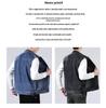 2024 Trendy Men's Denim Multi-Pocket Vest Jacket - Casual Single-Breasted Style