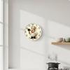 2D Wall Clock Light Luxury Silent Decorative Home Decor 20CM Hs0091