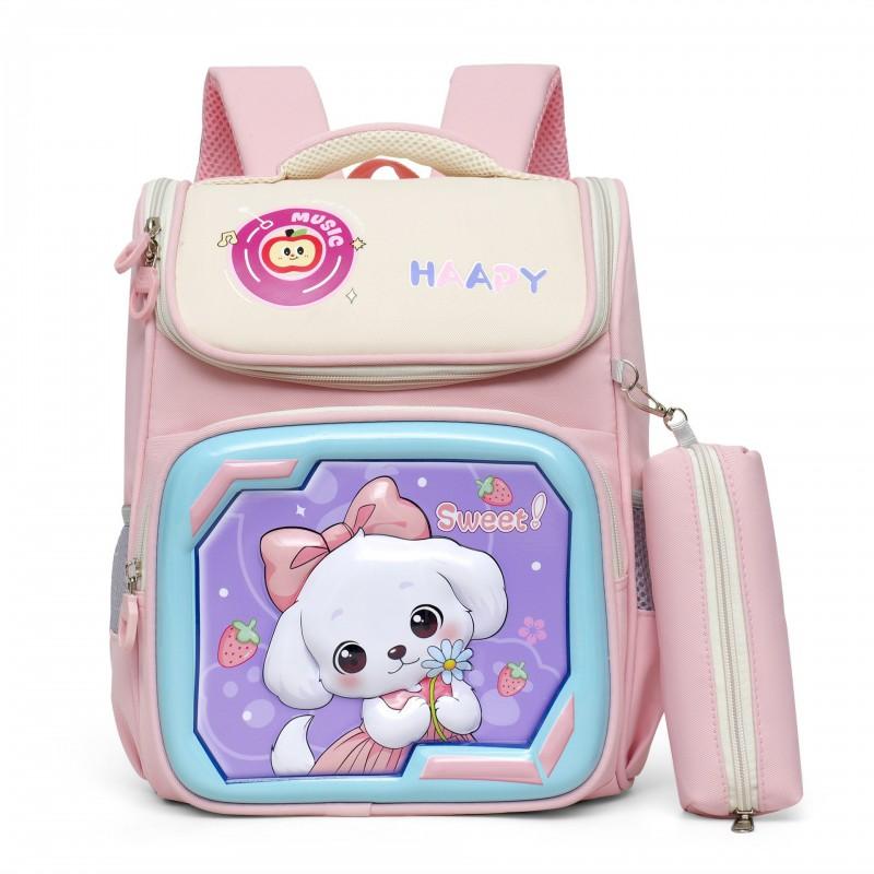 Kids 3D Hardshell Backpack Preschool Early Elementary Cute Cartoon Design Breathable Oxford Fabric Padded Air Cushion Straps