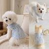 Floral Printed Puppy Princess Skirt XS-2XL Pet Skirt Cat Costume Cat Dog Flower Dress  Pomeranian