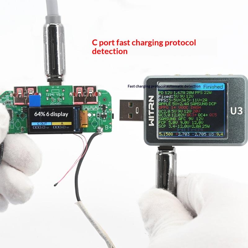 1 Set 22.5W Tft Color Screen Digital Display Mobile Power Supply Motherboard 3.7V Lithium Battery Diy Fast Charging Module
