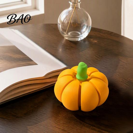 Office Relaxation Fidget Toy 3D Printed Pumpkin Clicker, Stress Relief Clicky Toy, Finger Clicker Mini Halloween Thanksgiving Harvest Holiday