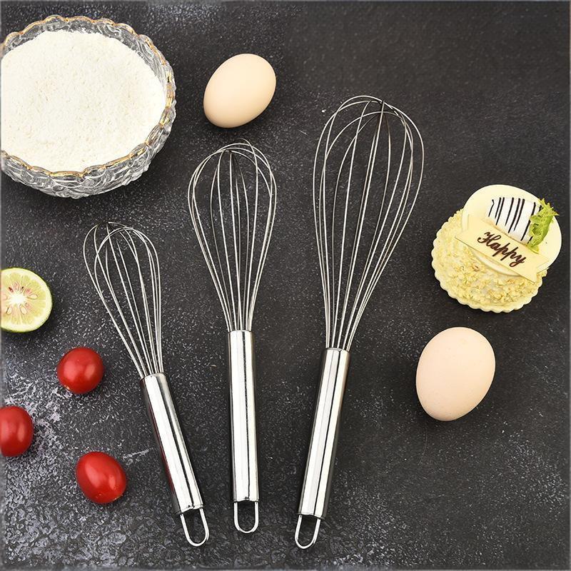 Stainless Steel Egg Beater, Kitchen Wire Ball Egg Beater, Milk Beater, Egg Mixer, Mixing Tool