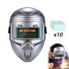 Auto Darkening Welding Helmet True Color Flip Up Welding Mask Full Face Protection with Replaceable Lens Sheets