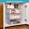 2 Pack Large Stackable Storage DrawersEasily Assemble Clear Acrylic Bathroom Closet Undersink Organizers Plastic Storage Bins f
