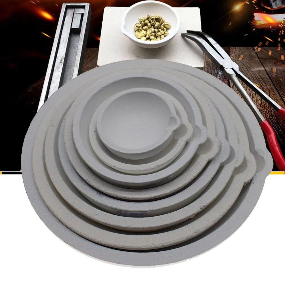 Heat-resistant Quartz Crucible with Spout Jewelry Casting Tools Furnace Tools  Platinum Refining