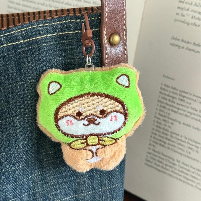 1pcs Cute Cartoon Plush Keychain Creative Fashion Pendant Simple All-matching Bag Decoration Accessorie