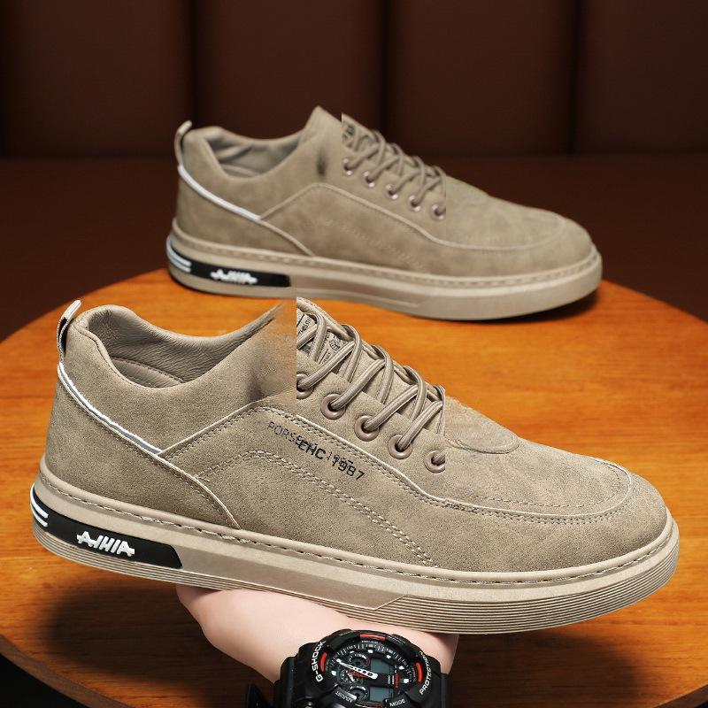 Nowe męskie oddychające jesienne trampki robocze: Modne, uniwersalne buty sportowe i codzienne