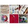 100PCS Pin Colorful 3.2cm Boxed Round Pearl Head Needles Positioning Stitch Pins DIY Dressmaking Accessories Household Tools ZYF