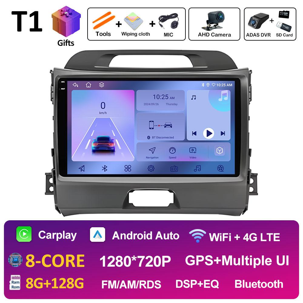 Car Video For KIA Sportage 2010 2011 2012 2013 - 2016 Radio Player Intelligent System Wireless Carplay Cooling fan WIFI NO 2 din